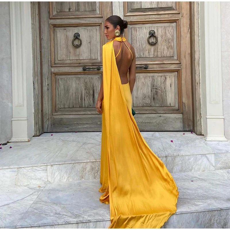 Robe satin dos nu — La sophistication faite robe — vue 49