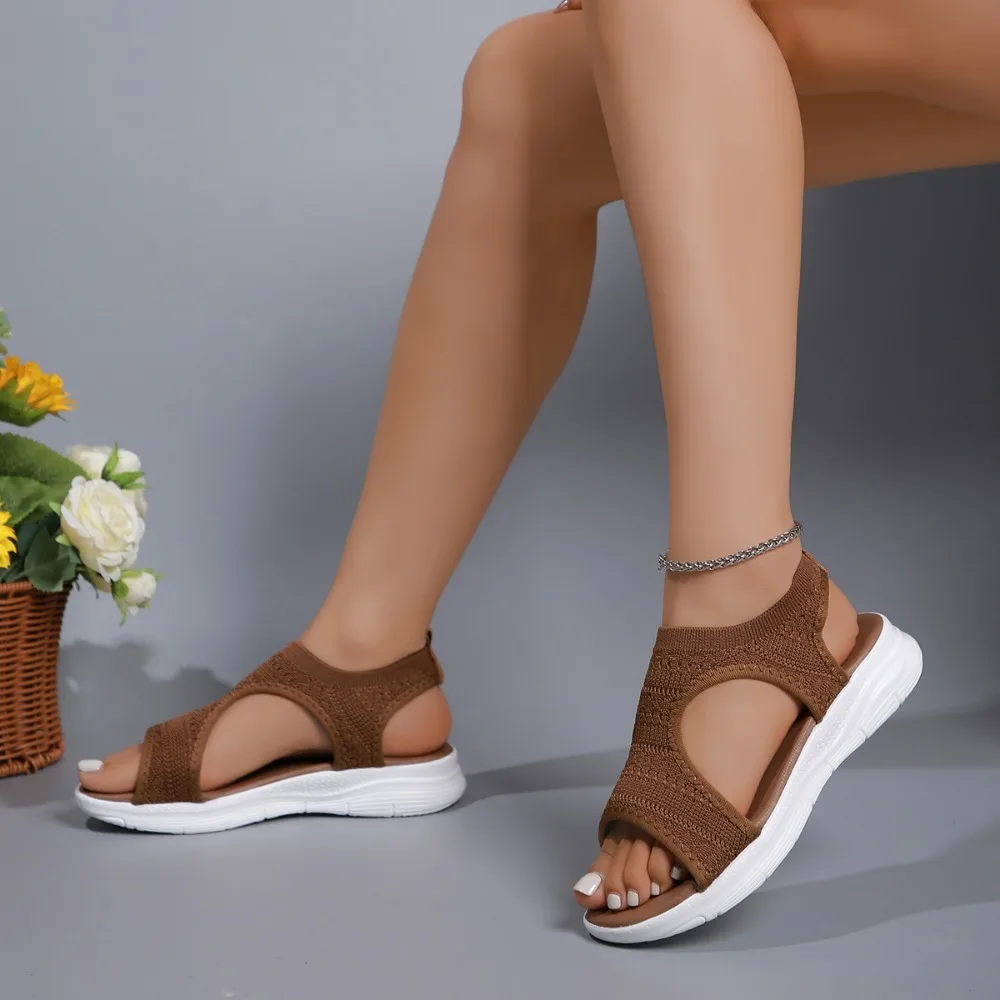 Sandales plateforme mesh — Tendance et aérienne — vue 16