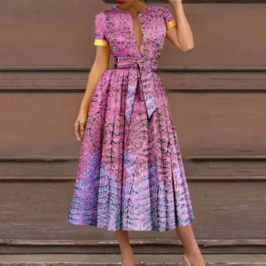 Robe Dashiki ceinturée — Fière et rayonnante