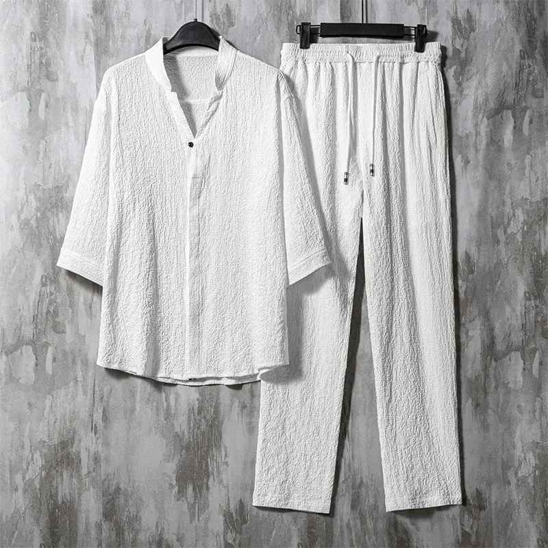 Ensemble lin glacé homme — Cool, chic, irrésistible — vue 9