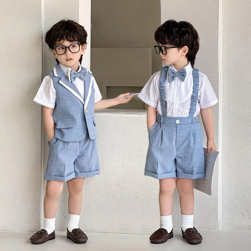 Costume cérémonie garçon bretelles — Petit gentleman parfait — vue 13