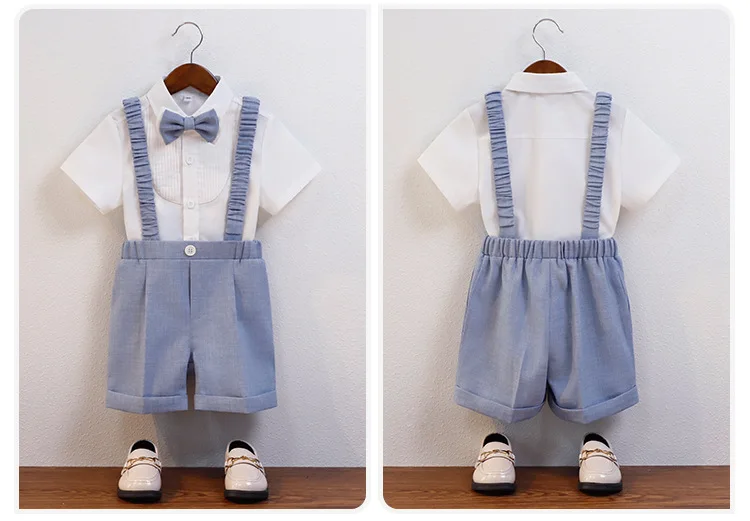 Costume cérémonie garçon bretelles — Petit gentleman parfait — vue 17