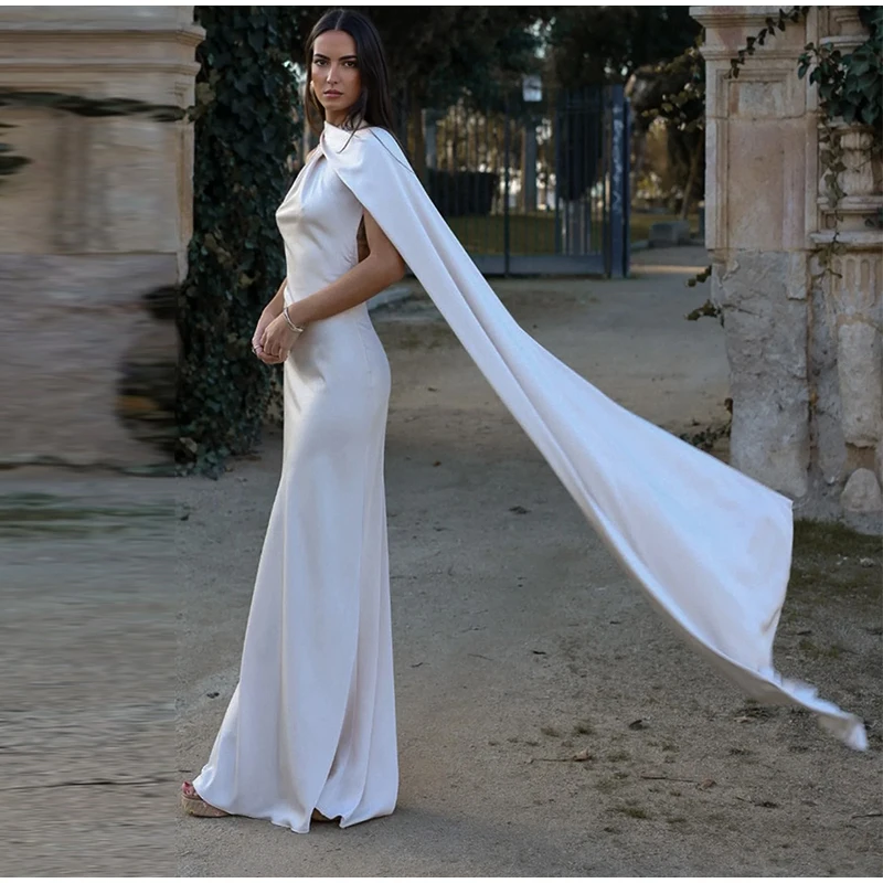 Robe satin dos nu — La sophistication faite robe — vue 44
