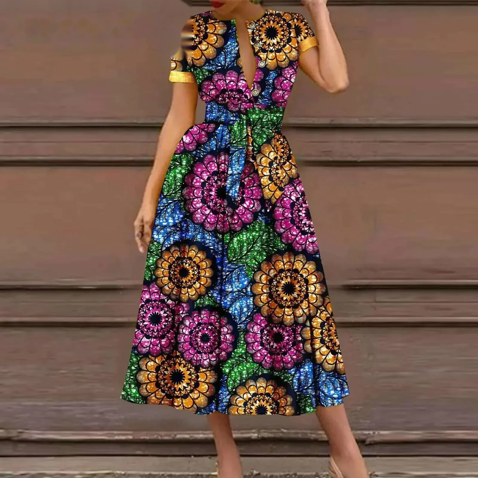 Robe Dashiki ceinturée — Fière et rayonnante — vue 26