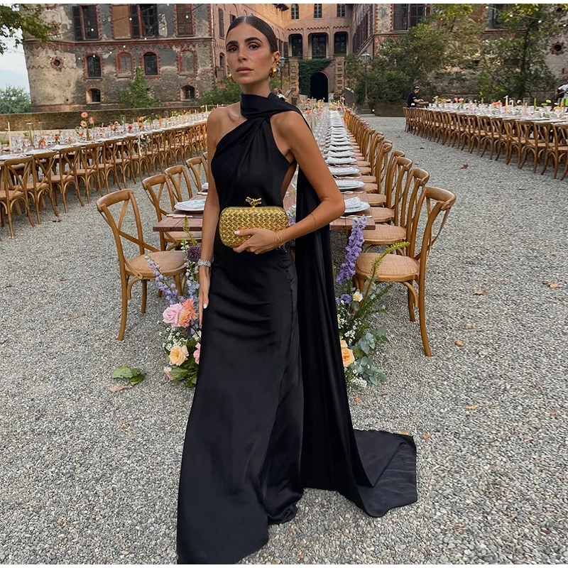 Robe satin dos nu — La sophistication faite robe — vue 8