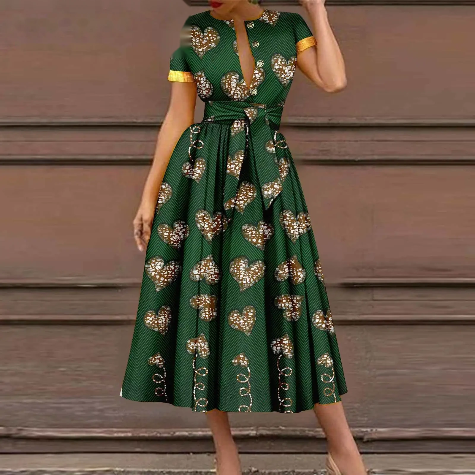 Robe Dashiki ceinturée — Fière et rayonnante — vue 20