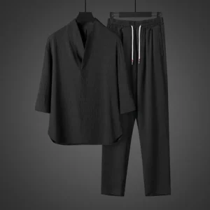 Ensemble lin glacé homme — Cool, chic, irrésistible