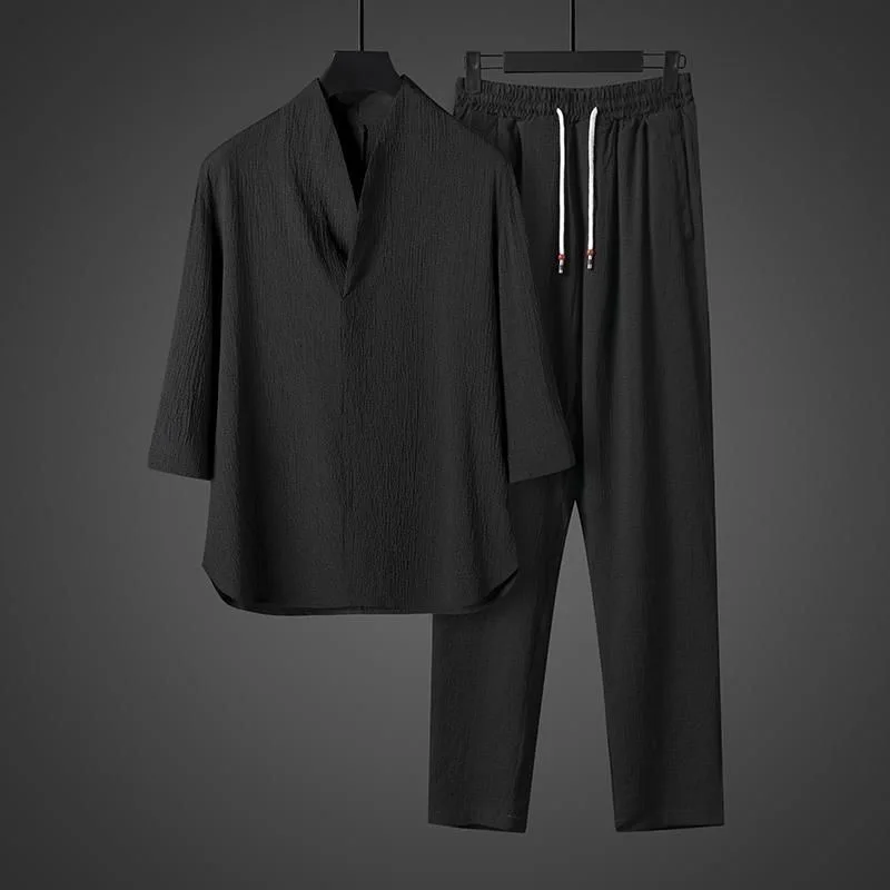 Ensemble lin glacé homme — Cool, chic, irrésistible