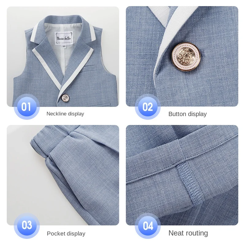 Costume cérémonie garçon bretelles — Petit gentleman parfait — vue 16