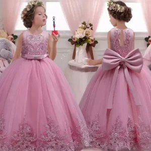 Robe tulle brodée fille — Comme dans un conte