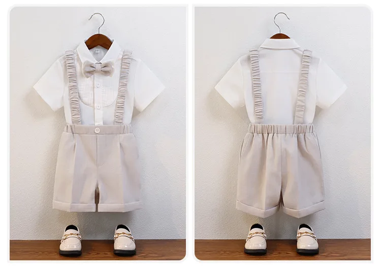 Costume cérémonie garçon bretelles — Petit gentleman parfait — vue 18