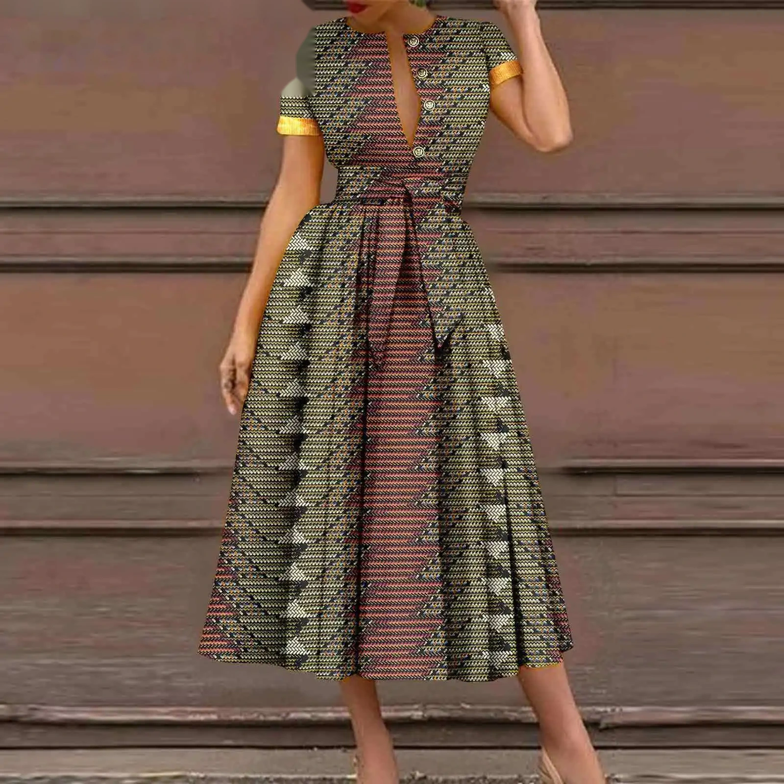 Robe Dashiki ceinturée — Fière et rayonnante — vue 23