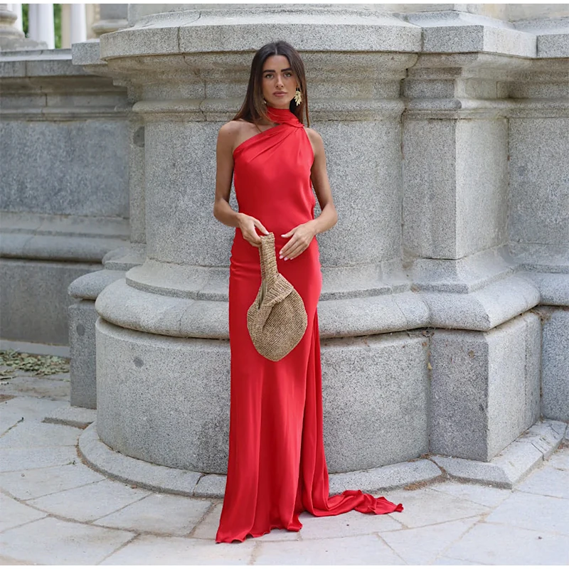 Robe satin dos nu — La sophistication faite robe — vue 56