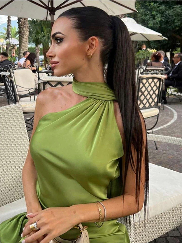 Robe satin dos nu — La sophistication faite robe — vue 2