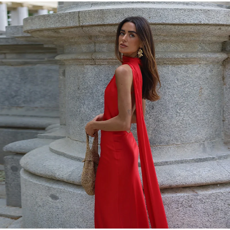 Robe satin dos nu — La sophistication faite robe — vue 59