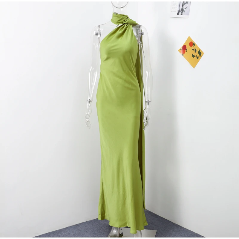 Robe satin dos nu — La sophistication faite robe — vue 26