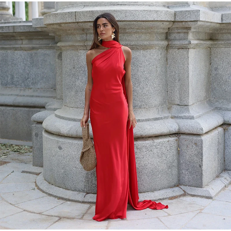 Robe satin dos nu — La sophistication faite robe — vue 14