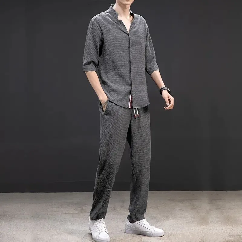 Ensemble lin glacé homme — Cool, chic, irrésistible — vue 5