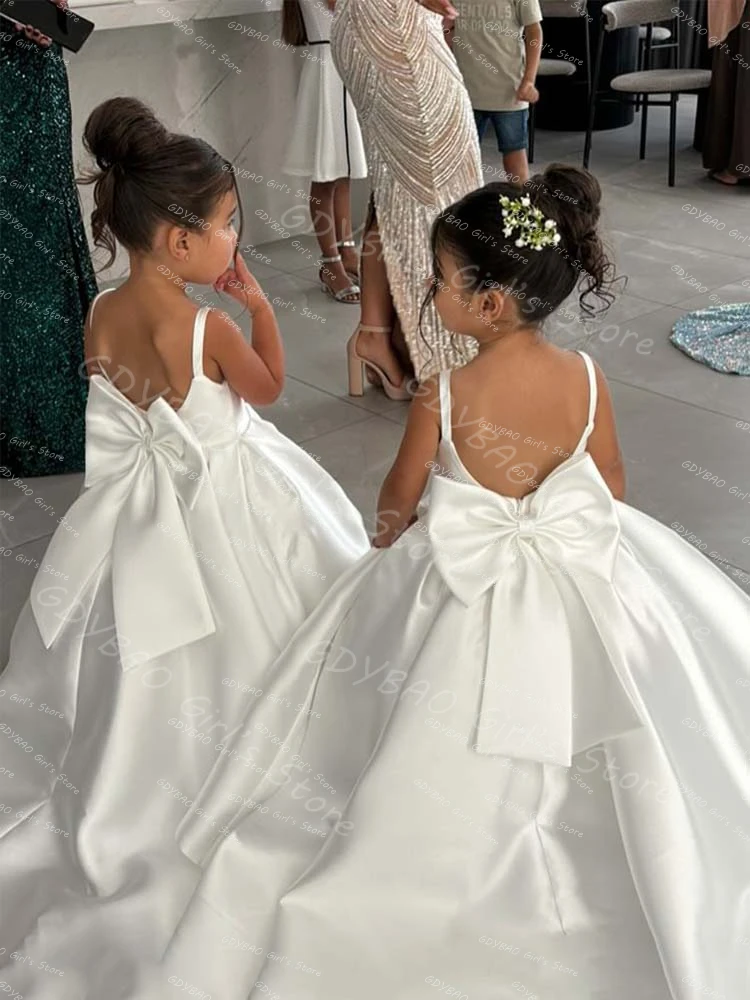 Robe cortège fille nœud — Petite mariée du cortège