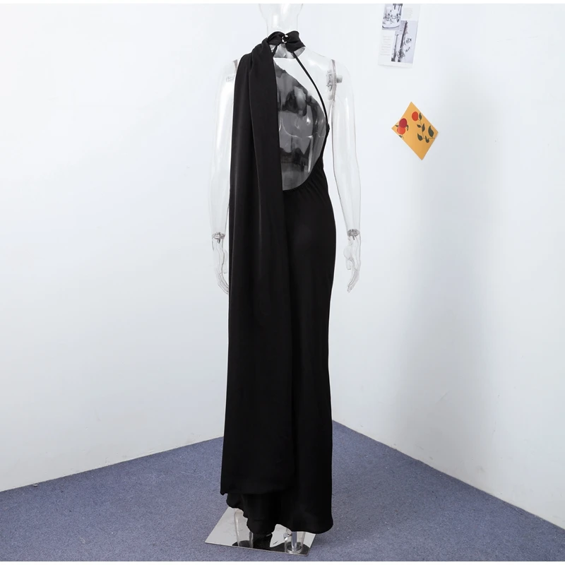 Robe satin dos nu — La sophistication faite robe — vue 20