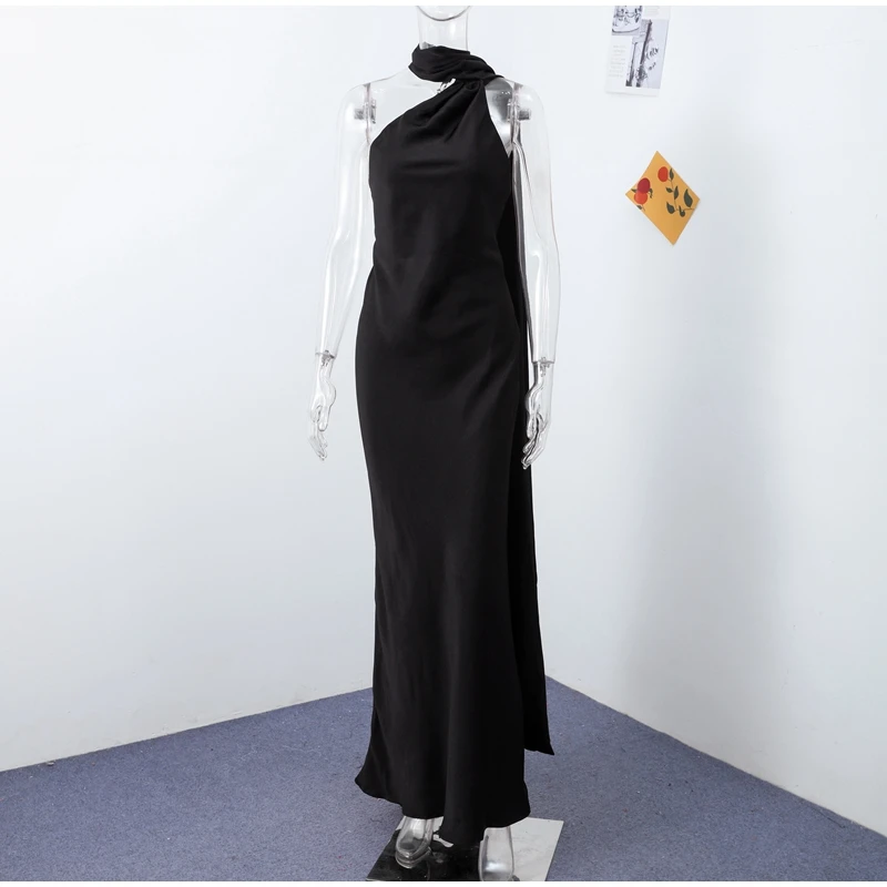 Robe satin dos nu — La sophistication faite robe — vue 19