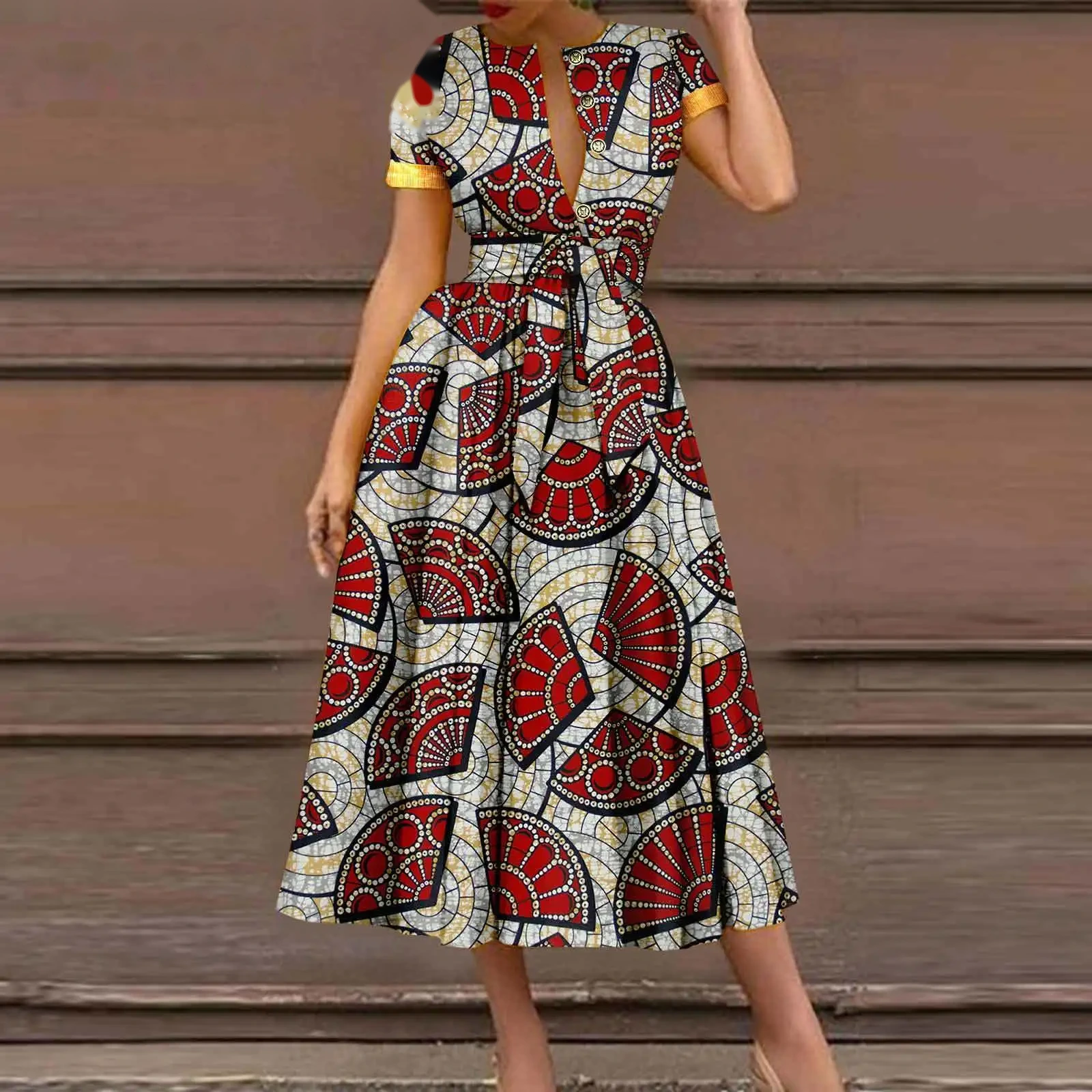 Robe Dashiki ceinturée — Fière et rayonnante — vue 10