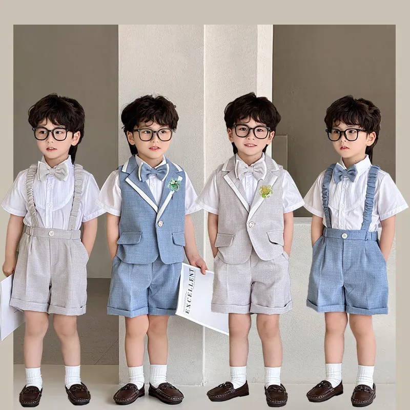 Costume cérémonie garçon bretelles — Petit gentleman parfait — vue 12