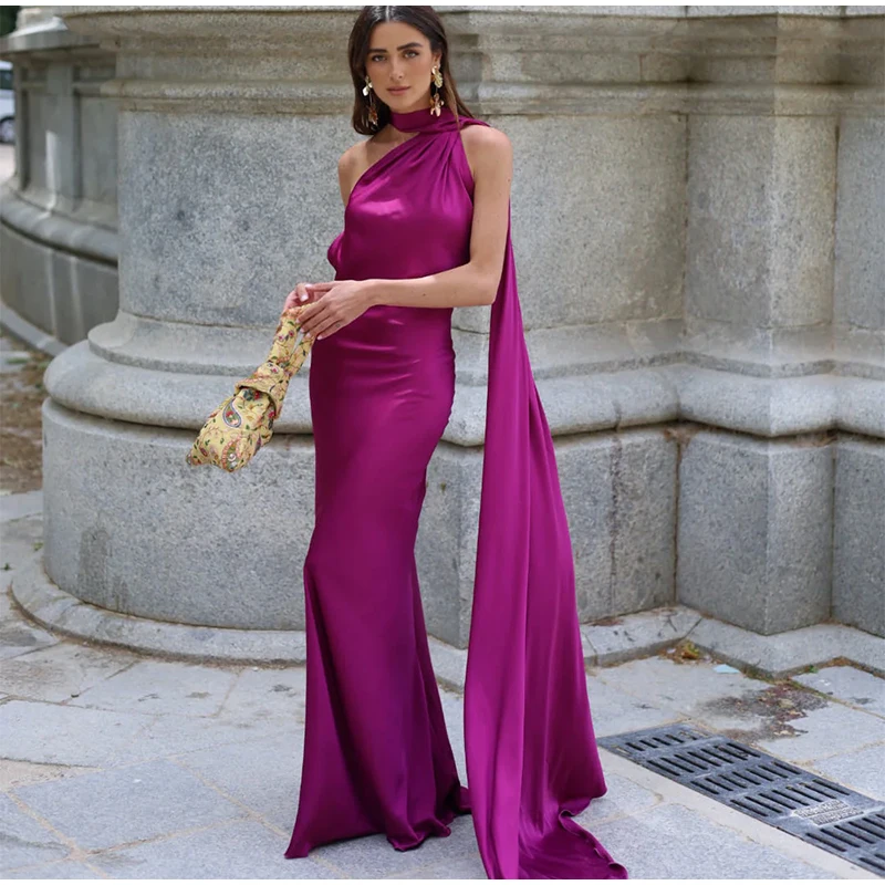 Robe satin dos nu — La sophistication faite robe — vue 53