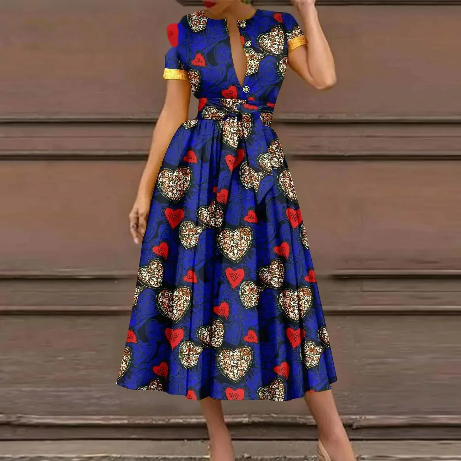 Robe Dashiki ceinturée — Fière et rayonnante — vue 25