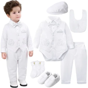 Tenue baptême bébé garçon — Son premier grand moment