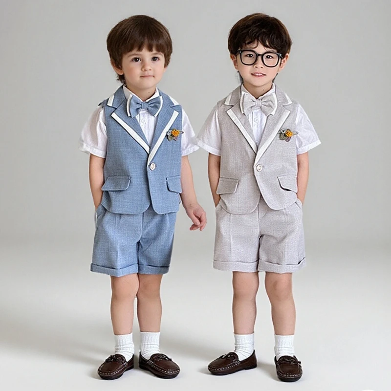 Costume cérémonie garçon bretelles — Petit gentleman parfait — vue 5