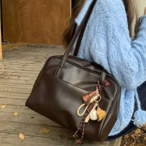 Grand sac porté épaule format XL style vintage