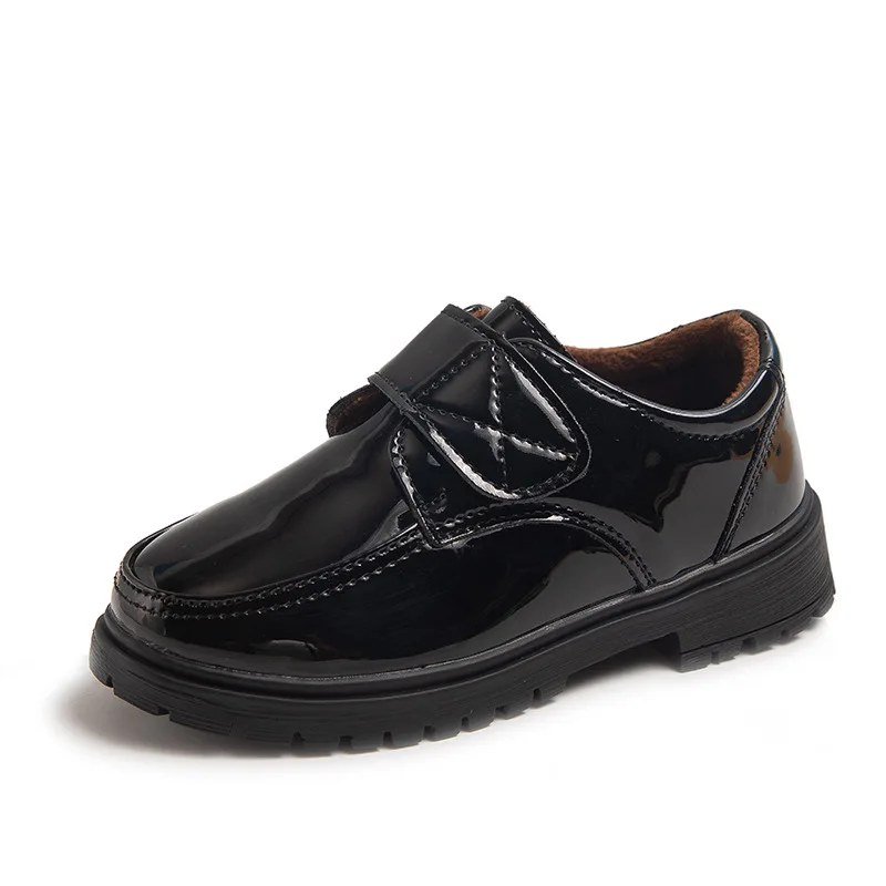 Mocassins vernis scratch garçon — Le petit gentleman pressé