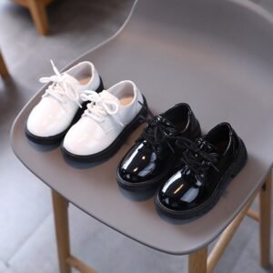 Derbies cuir scratch garçon — Prêt en un geste
