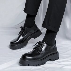 Derbies cuir plateforme — L'assurance à chaque pas
