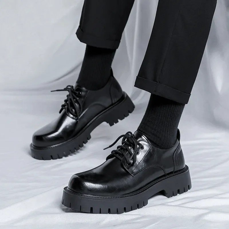Derbies cuir plateforme — L'assurance à chaque pas