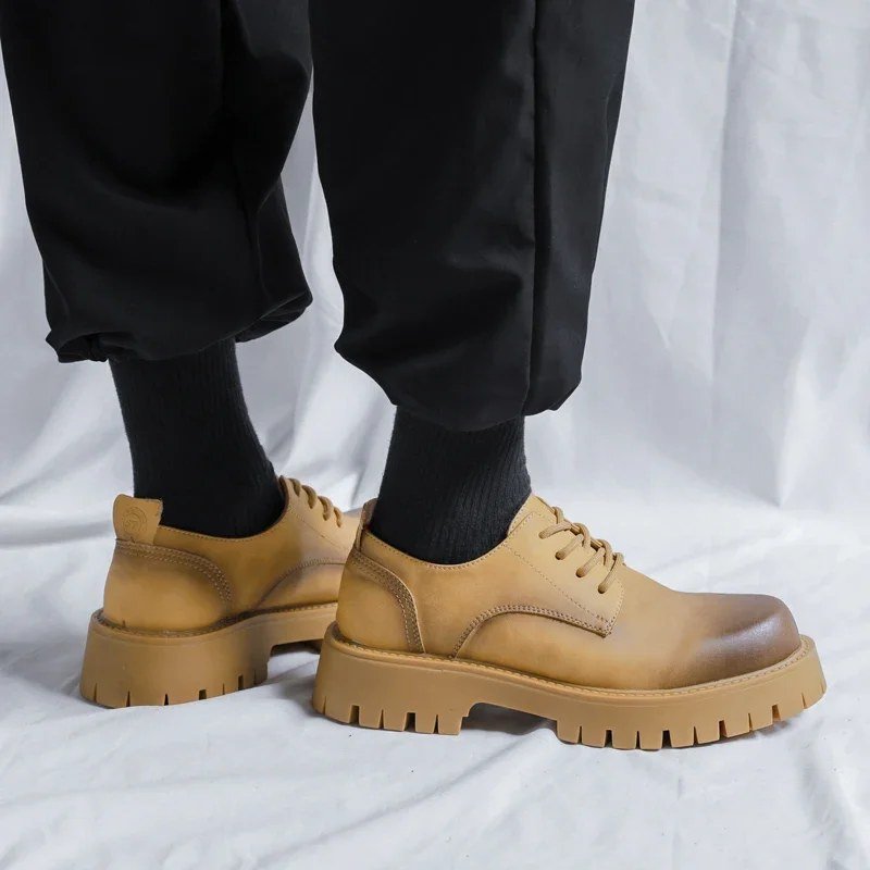 Derbies cuir plateforme — L'assurance à chaque pas — vue 3