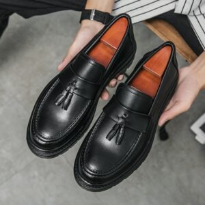 Mocassins pampilles cuir — La touche distinguée